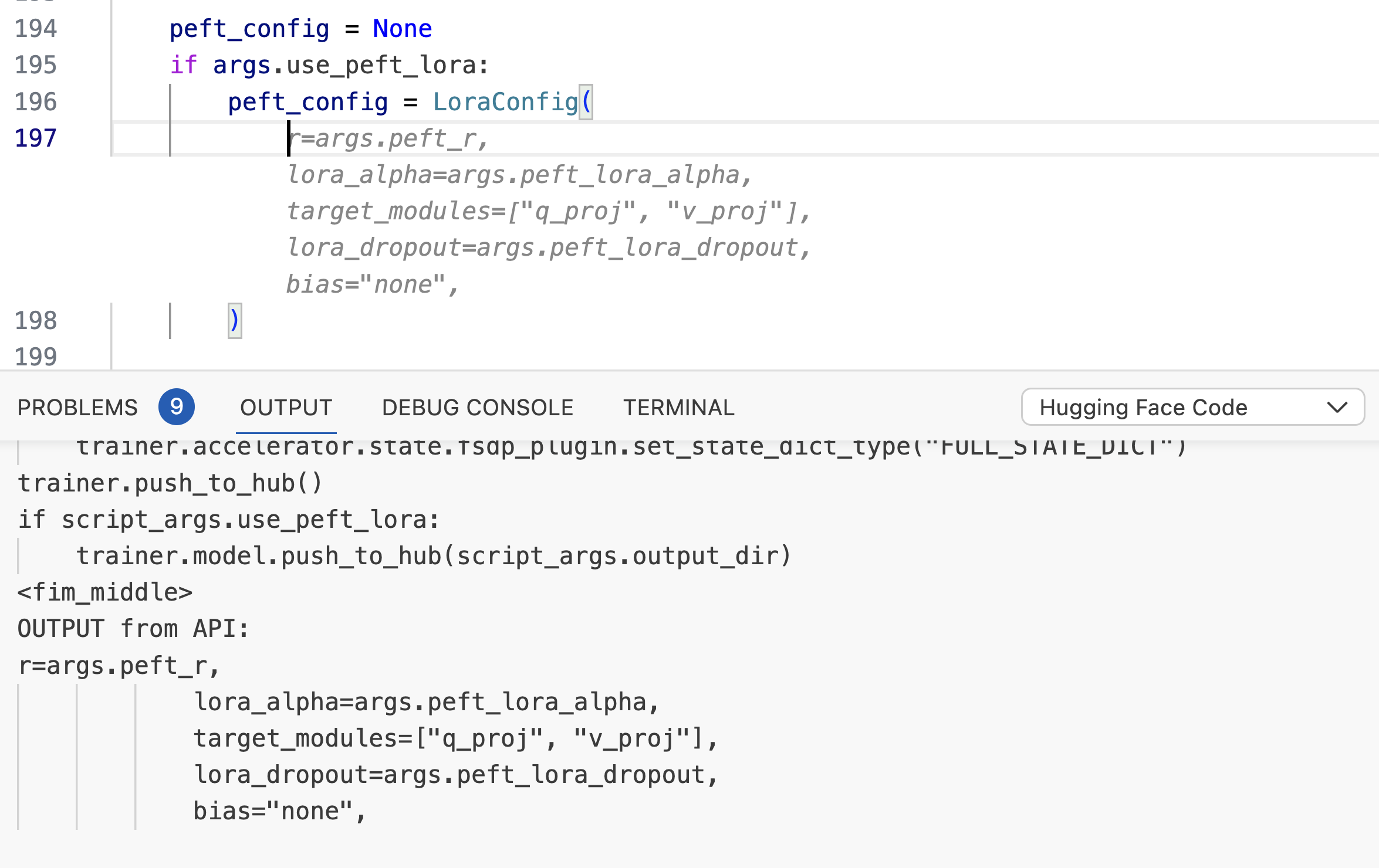 code
